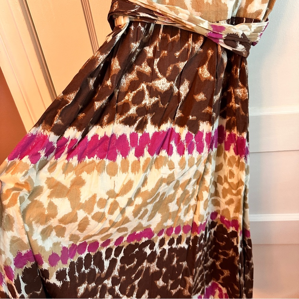 BCBG Max and Cleo Midi Tie Wrap Dress